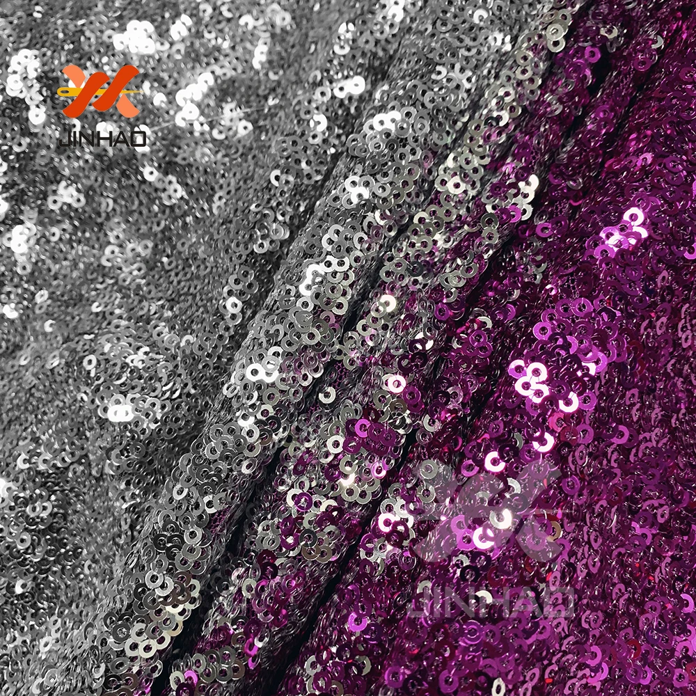 

1 Yard Sequin Fabric Elastic Mesh 4 Way Stretch Sequin Fabric Multiple Color Options For Wedding Or Evening Or Dancing Dress