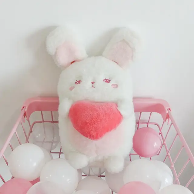 red stuffed bunny