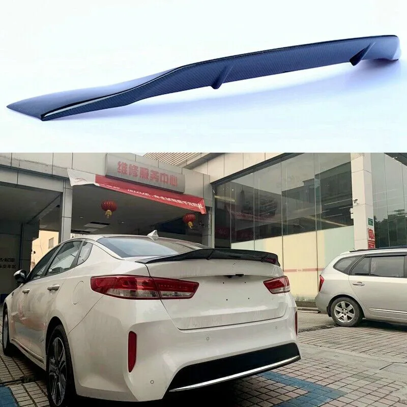 Подходит для Kia K5 Optima R-style- углеродного волокна задний спойлер на крыше крыло