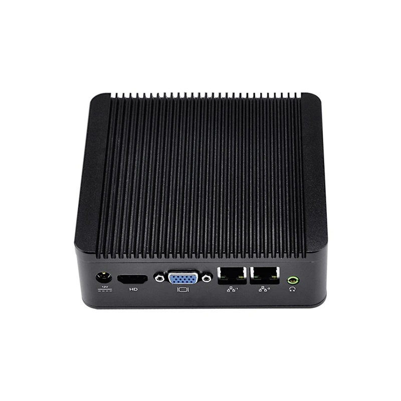 Linux мини ПК Ubuntu, Bay Trail J1900 четырехъядерный 2,42 ГГц, 4 Гб ОЗУ 32 ГБ SSD WiFi Dual LAN Мини ПК с последовательным портом