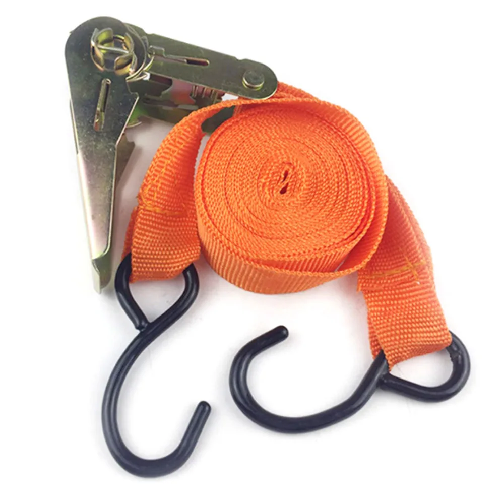 

Ratchet tie down cargo Straps lashing package Webbing Hold Secure Ratchet Belt Straps Moving Hauling Truck Motorcycle