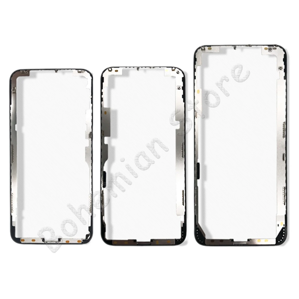 5 шт для iPhone X Xs Max передний Внешний LCD сенсорный Стекло Экран рамка Наклонный кронштейн наклейка на жилье запасные Запчасти