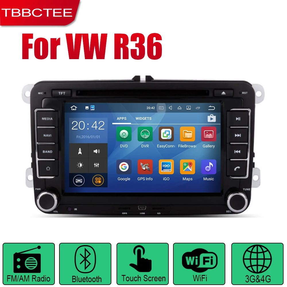 TBBCTEE Авто Радио 2 Din Автомобильный dvd-плеер на основе Android для Volkswagen VW R36 2010 2011 2012 2013 gps навигация Wifi карта системы