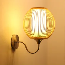 Настенный светильник в китайском стиле, светодиодное Внутреннее освещение для дома, абажур, бамбуковый настенный светильник для прикроватной тумбы, кабинета, лестницы, крыльца, светильники