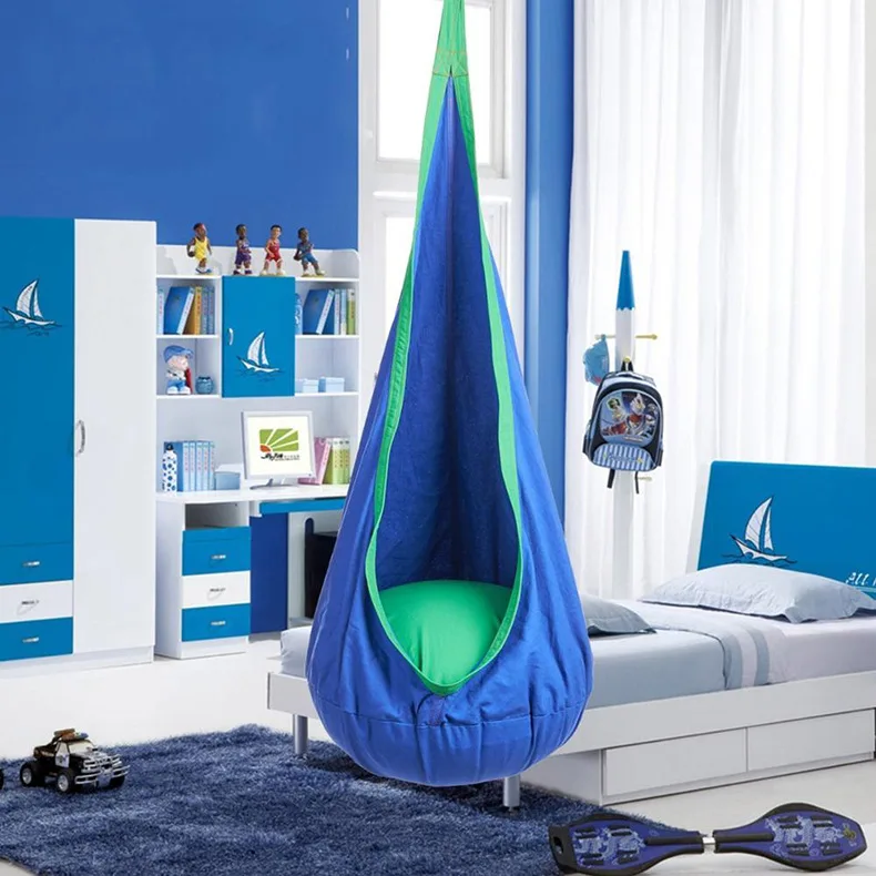 28*59 Inch Large Indoor Kids Swing Baby Lullaby Toy Preshool Sensory Toys Outdoor Games Swings Chair Gifts with Installation Kit 4