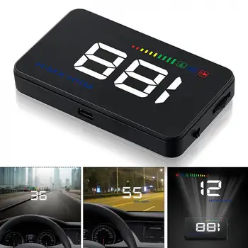 

A500 3.5 Inch Car HUD Head Up Display Speedometer OBD2 OBDII EUOBD Auto Projector Parameter Display with Overspeed Warning