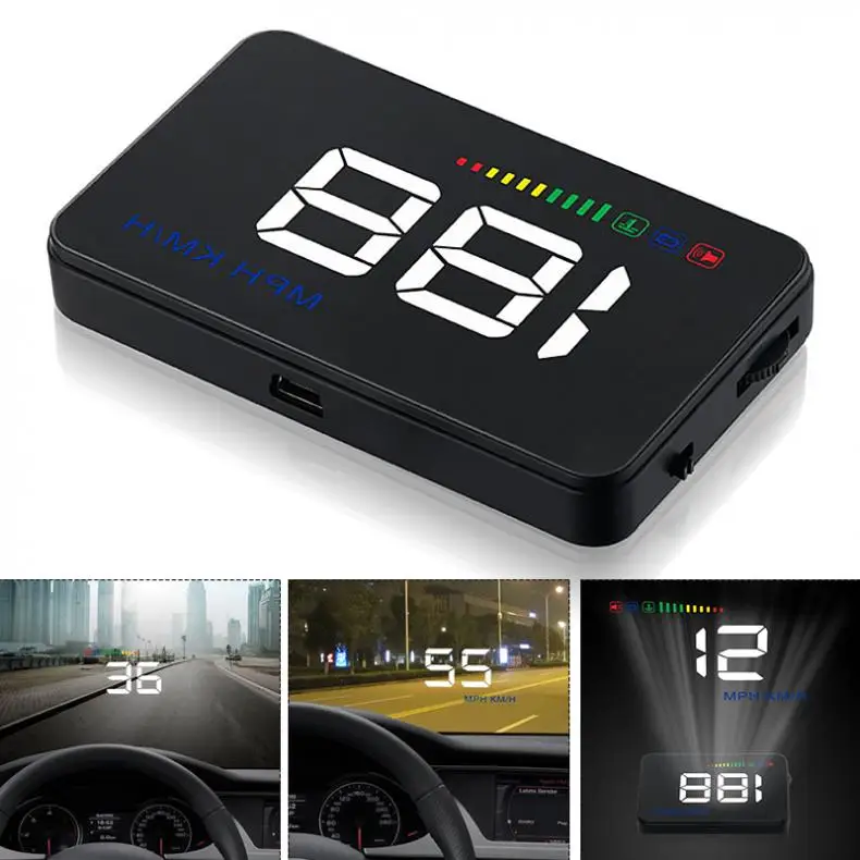 Автомобильный проектор на лобовое стекло A500 3 5 дюйма спидометр OBD2 OBDII EUOBD дисплей