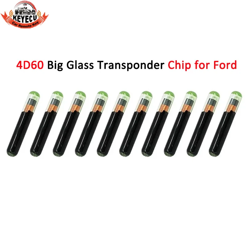 Keyecu Chip Chiave Auto Vuoto 4D60 Chip Chiave Transponder Vetroso Per Ford Connect Fiesta Focus Ka Mondeo Id 4D 60 Chip Chiave Auto Auto