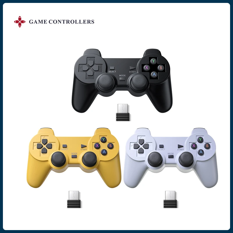 2.4GHZ Controller Gamepad Wireless Joystick Joypad For PSP/N64/PS1 ​Video Game Console For Super Console X Pro/ PC /TV Box