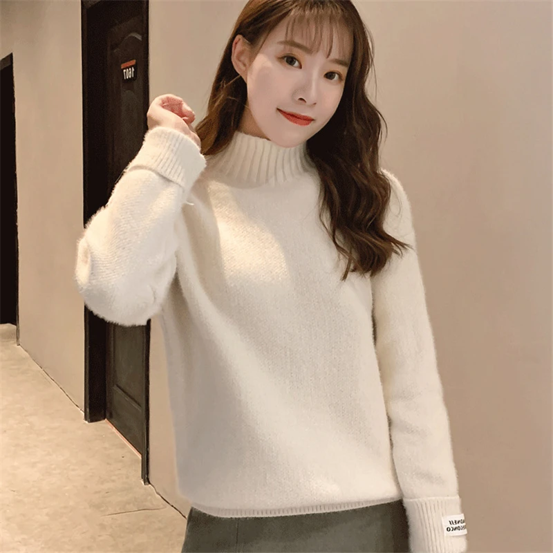

Sweater Women's, Loose-Fit Korean-style Base Sweater, WOMEN'S Top,
