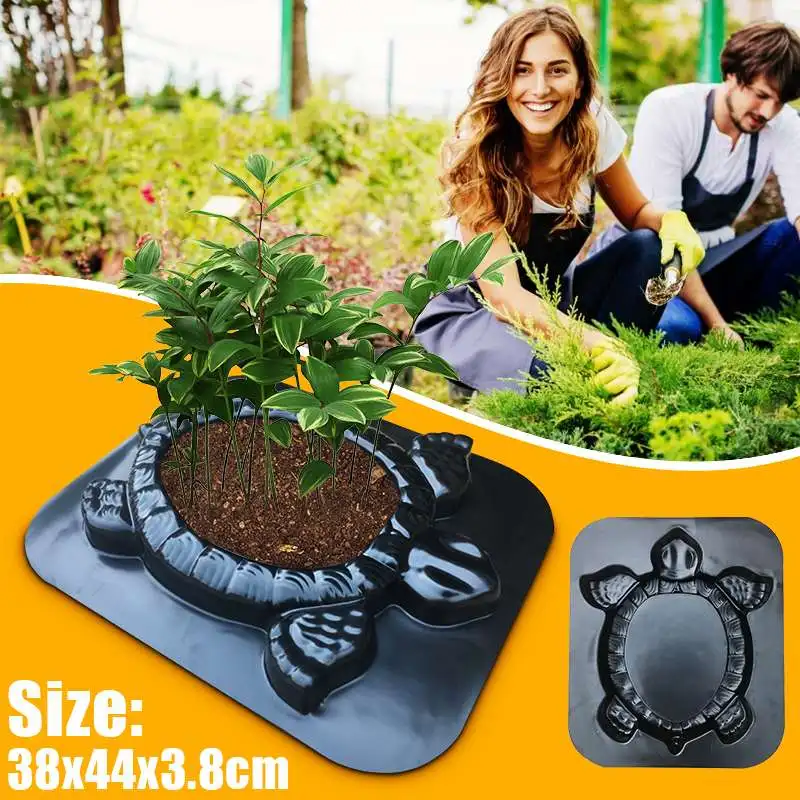 DIY Путь форма для производства брусчатки Черепаха Форма Садовые посадки цветы декоративные вручную Бетон цемент плесень кирпич украшают строительство