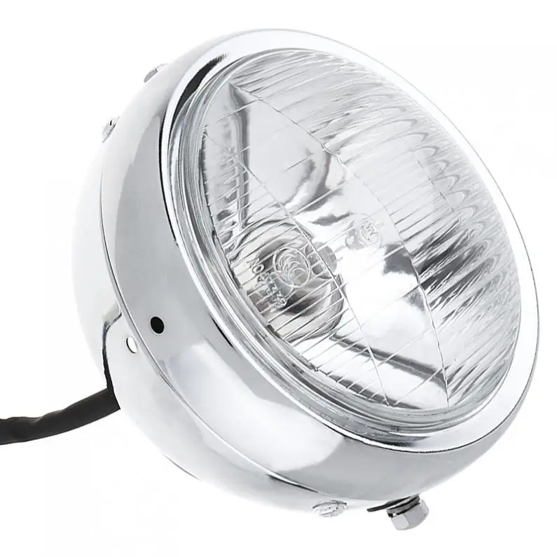 Серебряные Ретро мотоциклетные фары CG125/GN125 для Suzuki/Honda винтажные круглые фары