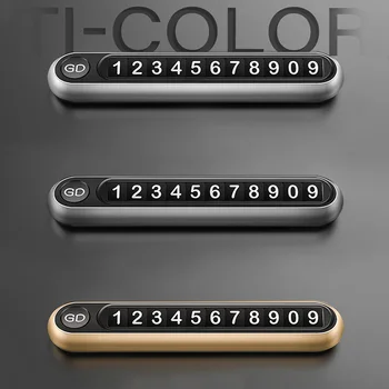 

Car Styling Temporary Parking Card Phone Number Card Plate Telephone Number Car Park Stop In Car-Styling Automobile Accessories
