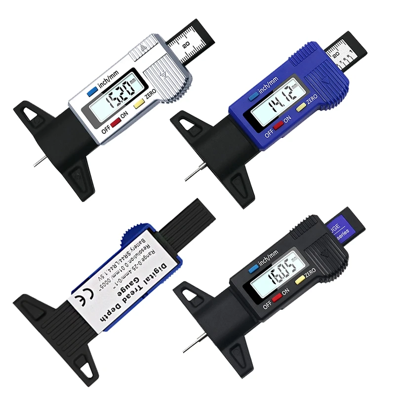 INGBONT Tyre Tire Tread Gauge Precise Car Tire Depth Thickness Meter Detection Bike Motor Truck Check Tester Measuring Tool