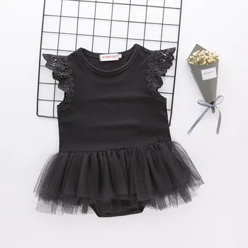 

Lace Romper Baby Girls Clothes Jumpsuit Rompers Dress Ifant Toddler Newborn Outfits Mesh Sleeveless Summer Princess Romper