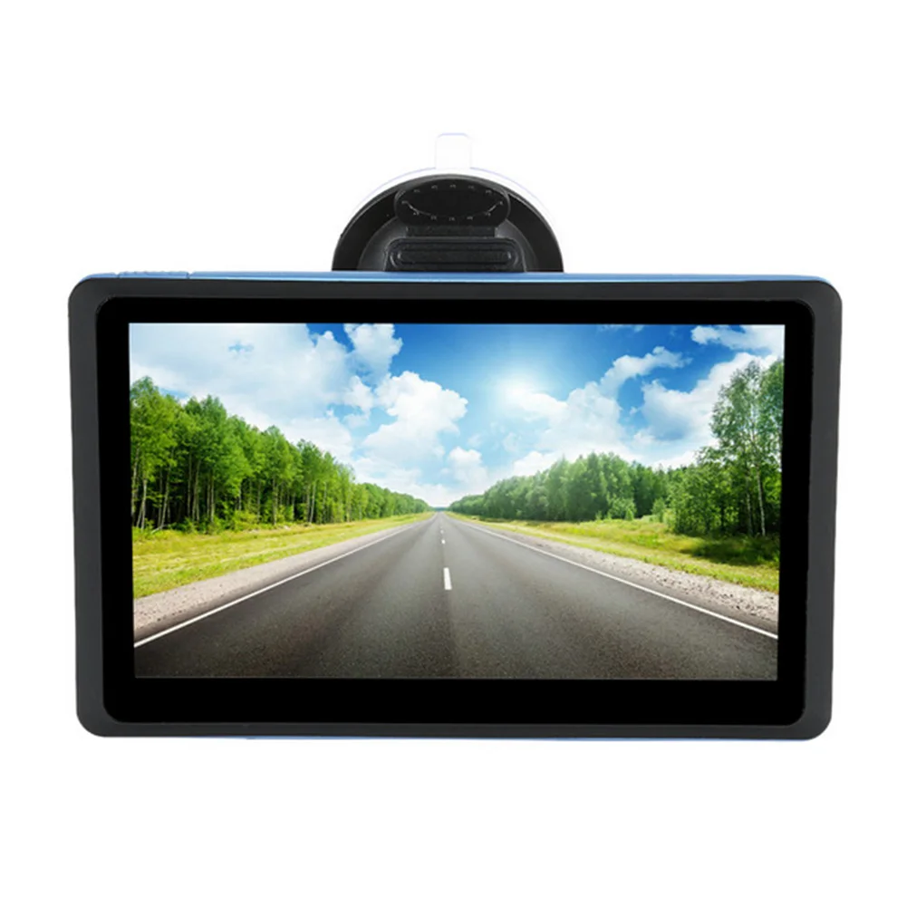 

7 Inch Touch Screen Device FM HD GPS Navigation Universal Multifunction Music Free Map Car Caravan Black Multimedia