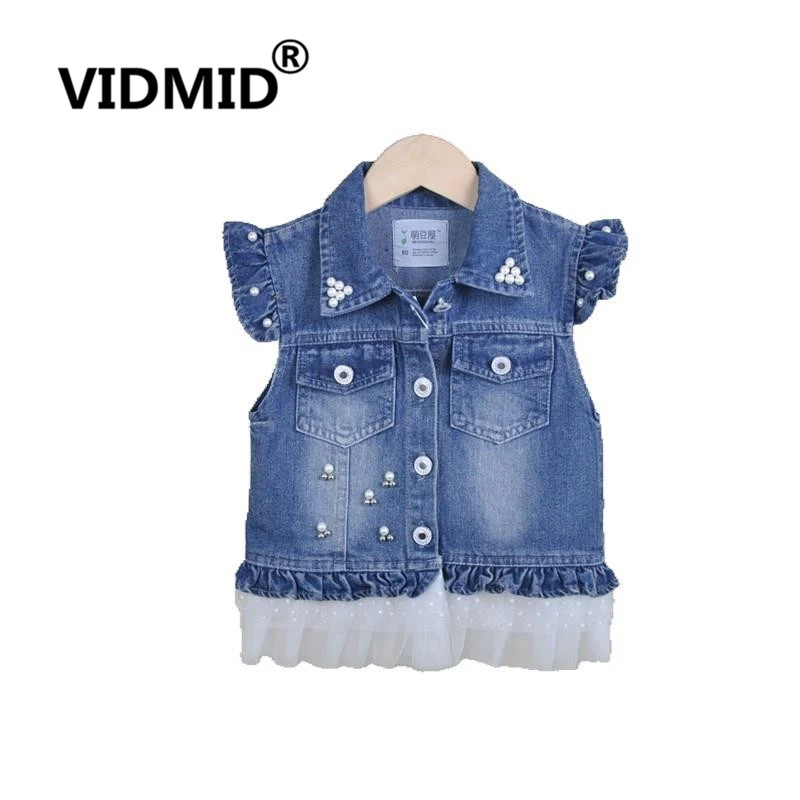 baby girl jean vest