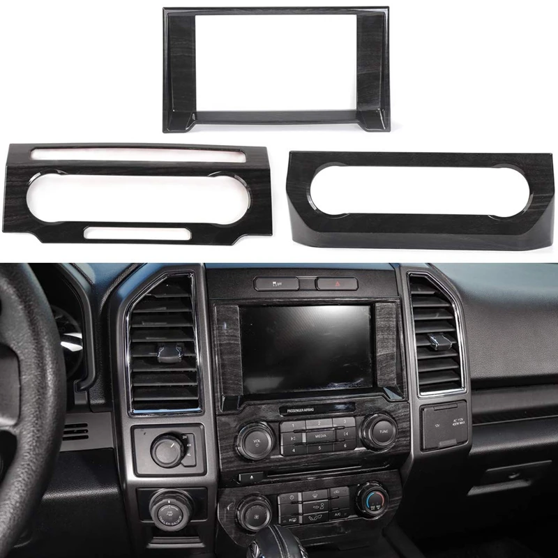 

Car Dashboard Navigation GPS Trim Cover & Central Console Air Conditioning Switch Panel & CD Media Audio Volume Adjust Switch Pa