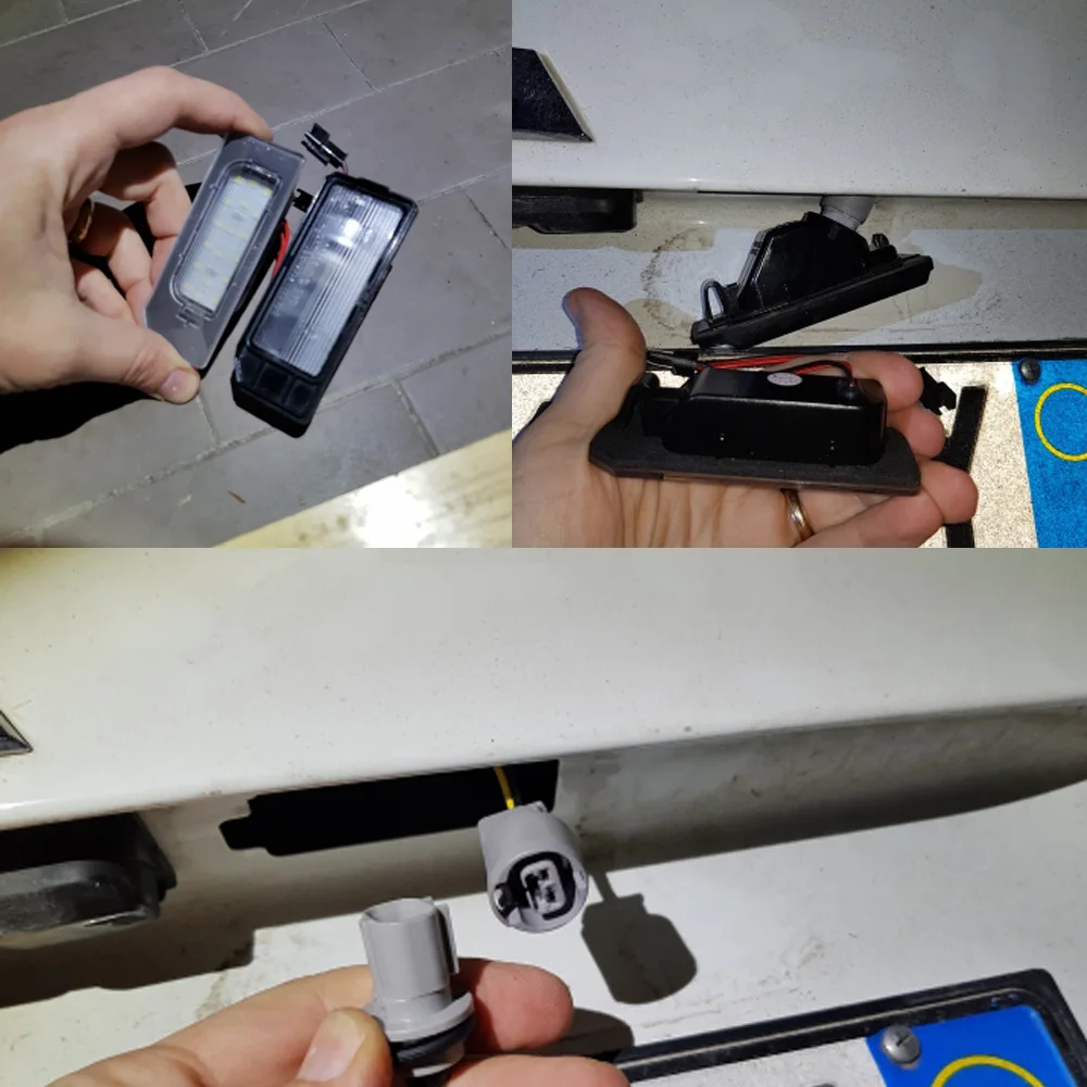 2 шт. для Mitsubishi ASX 2011 2012 2013 18 светодиодный свет номерного знака Лампа для освещения номерного знака Canbus 6000K белый 12V автомобильный Стайлинг