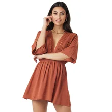 Платья полупальто с v-образным вырезом для выпускного вечера, модное платье для выпускного вечера