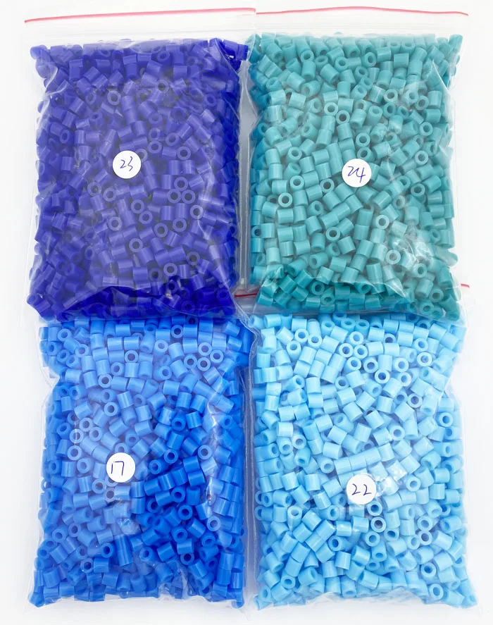 Rainbow Mix Iron Beads Craft Kit - 2000 Pieces for Creative Kids' Projects