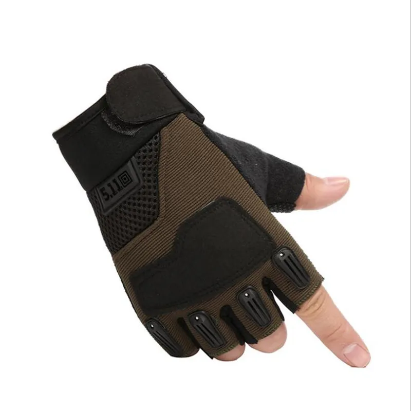 Тактические перчатки военные армейские стрельбы без пальцев дышащие перчатки для спорта на открытом воздухе противоскользящие перчатки для страйкбола велосипед