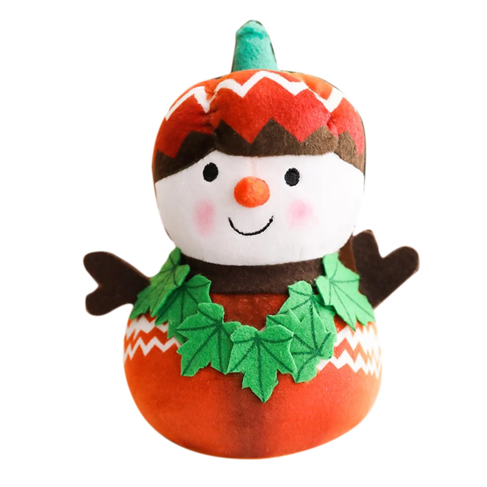 Christmas Snowman Doll Snowman Plush Doll Snowman Ornament Christmas Decoration Cartoon Ornament Plush Cute Kids Gift Toys#40 - Цвет: C