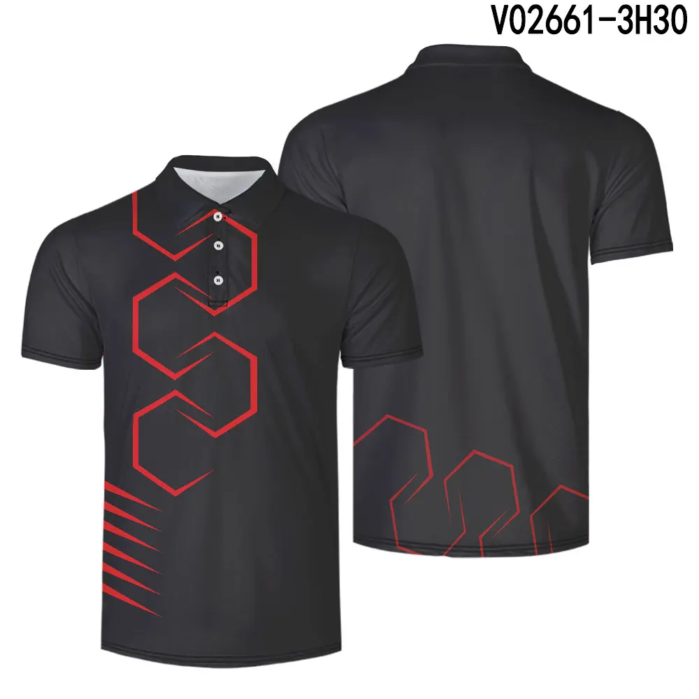 V02661 WAMNI 3D рубашка поло Повседневная Спортивная одежда теннисная футболка с отложным воротником реглан мужской Harajuku Высокое качество пуговицы поло - Цвет: V02661