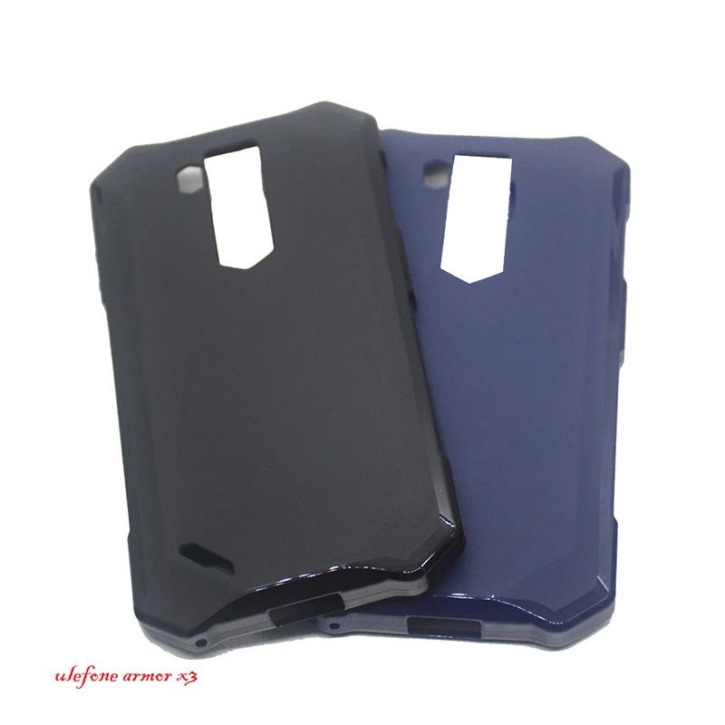 Для Ulefone Броня X3 чехол из ТПУ силикона с 5,5 Дюймов прозрачный прочный армированный чехол для телефона защитный чехол-накладка на заднюю панель для Ulefone Броня X3 чехол бампер для мобильного телефона