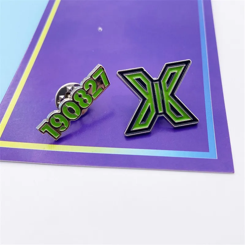 Kpop производство 101x1 зеленый мешочек для брошек значки Quantum Leap Prime Show-con Flash Pins KIM YOHAN LEE HANGYUL SONG HYEONG JUN