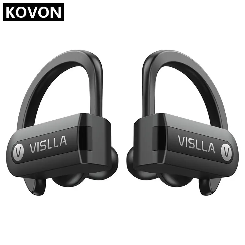 Беспроводные наушники Bluetooth спортивные с защитой от пота и микрофоном зарядный