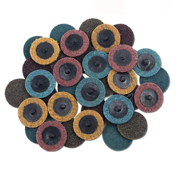 

30PCS 2 inch Roloc Disc Mixed Pack(Coarse/Medium/Fine), Quick-Change Surface Conditioning Discs - for Die Grinder Surface Prep S