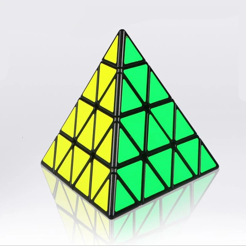 QY Cube MoFangGe 4x4x4 треугольная пирамида Магический Куб Профессиональная головоломка скоростные кубики для детей игрушки подарок обучающая игрушка