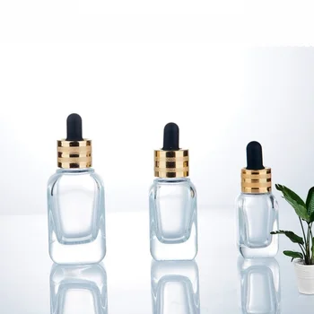 

Dropper Bottle 10ml-50ml Essential Oil Bottles Perfume Container Clear Glass High Quality Square Bottle Travel Dropper Bottle