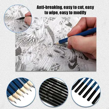 

Sketch Pencil Set 35pcs Drawing Painting Crafts Artist Sketch Pencil Painting Tool Set Student Art Supplies Stationery