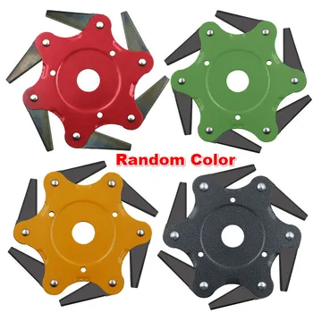 

NEW 6 Blades Cutter Head Grass Trimmer Brush 65Mn Weed Brush Cutting Head Garden Power Tool Accessories for Lawn Mower