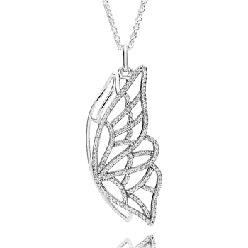 

New 925 Sterling Silver Necklace New Beginning With Clear Cubic Zirconia Pendant Necklaces For Women Wedding Gift Fine Jewelry