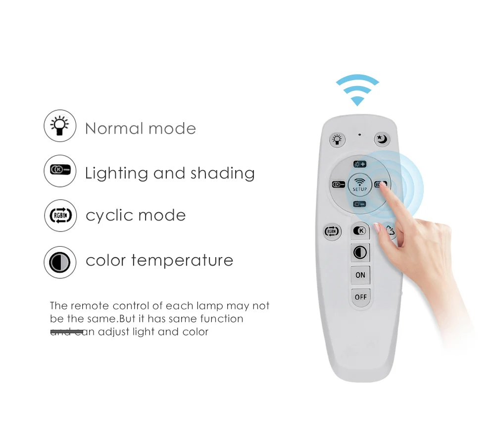 Современный светодиодный потолочный светильник с дистанционным затемнением, Светильники для гостиной, спальни, люстры для детской комнаты