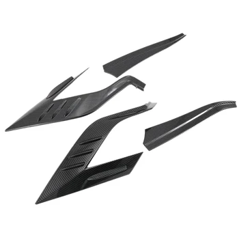 

for Toyota RAV4 2019 2020 4Pcs Carbon Fiber Rear Tail Light Cover Rear Brake Lamp Frame Molding Trim