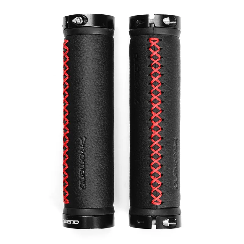 

ProMend Bicycle Grip Cover Mountain Bike Lock Ring Comfortable Type-Style Leather Bicycle Accessories