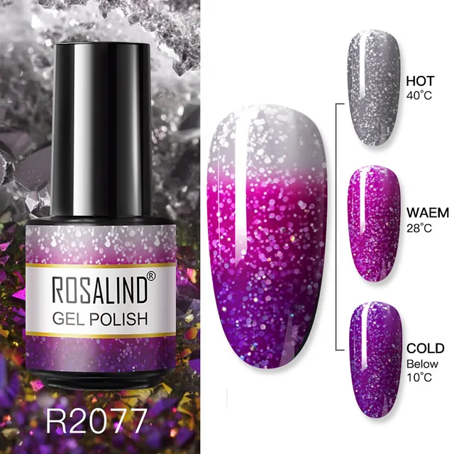 ROSALIND Gel Nail Polish 7ML Matte Base Top Coat For Soak Off Gel Polish UV LED Gel Semi Permanent Varnishes Design Nail Art RAR2077