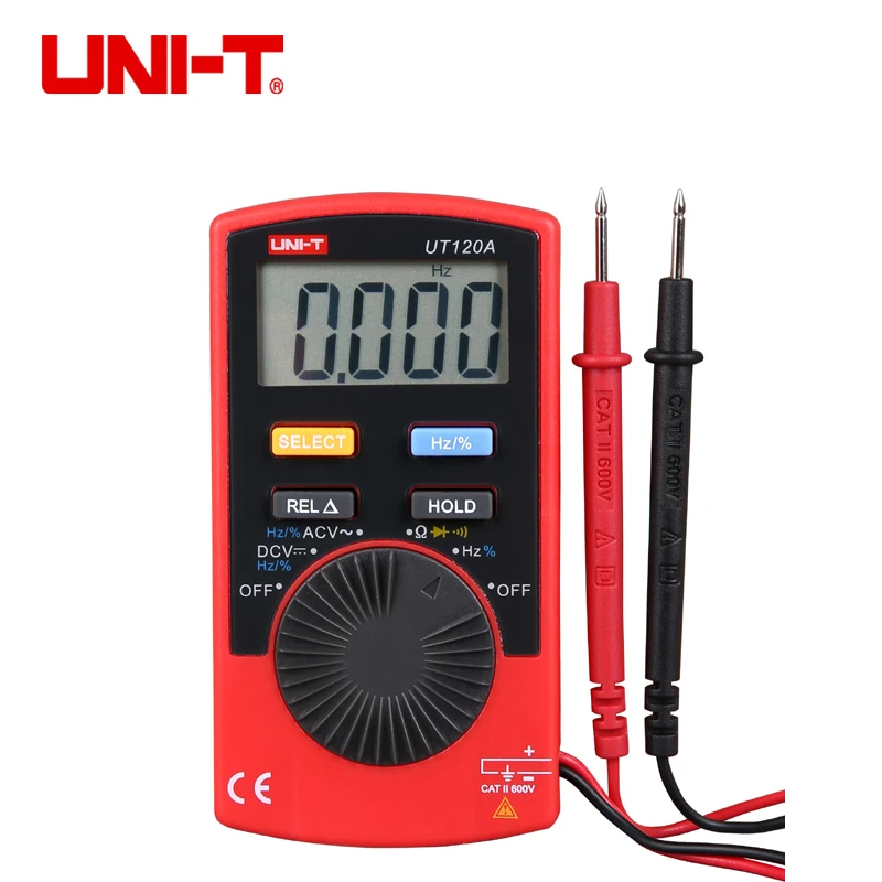 UNI-T UT120A UT120B UT120C Цифровой мультиметр 4000 счетчик дисплей Автоматический диапазон мультитестер постоянного тока измерители напряжения тестеры