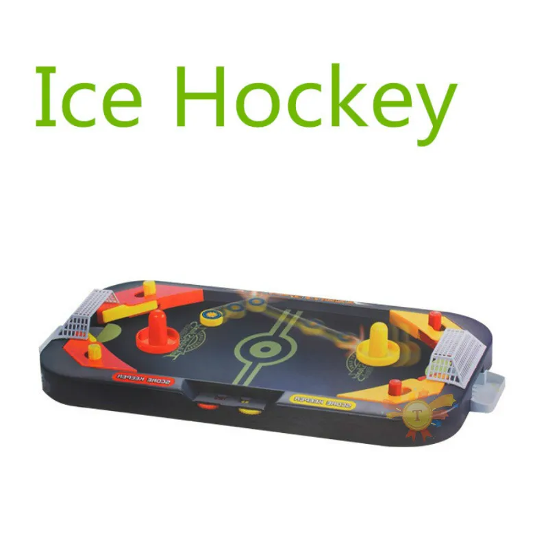Настольная битва 2 в 1 настольный мяч для игры футбол и Хоккей с шайбой мини