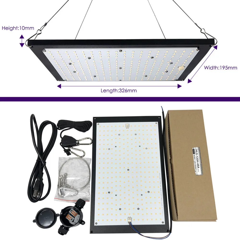 

led hydro grow light quantum board LM301B 288Pcs Chip Full spectrum 240w samsung 3000K, 660nm Red Veg/Bloom Meanwell driver