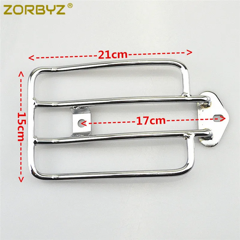 ZORBYZ Motorcycle Chrome Rear Fender Luggage Rack Carrier Solo Seat For Harley Sportster XL883 1200 2004-