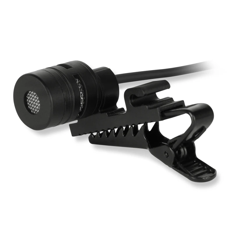 Микрофон Sharkoon SM1 проводной, 50-16000 Гц,-68 дБ, однонаправленный, на прищепке, mini jack 3.5 mm, черный