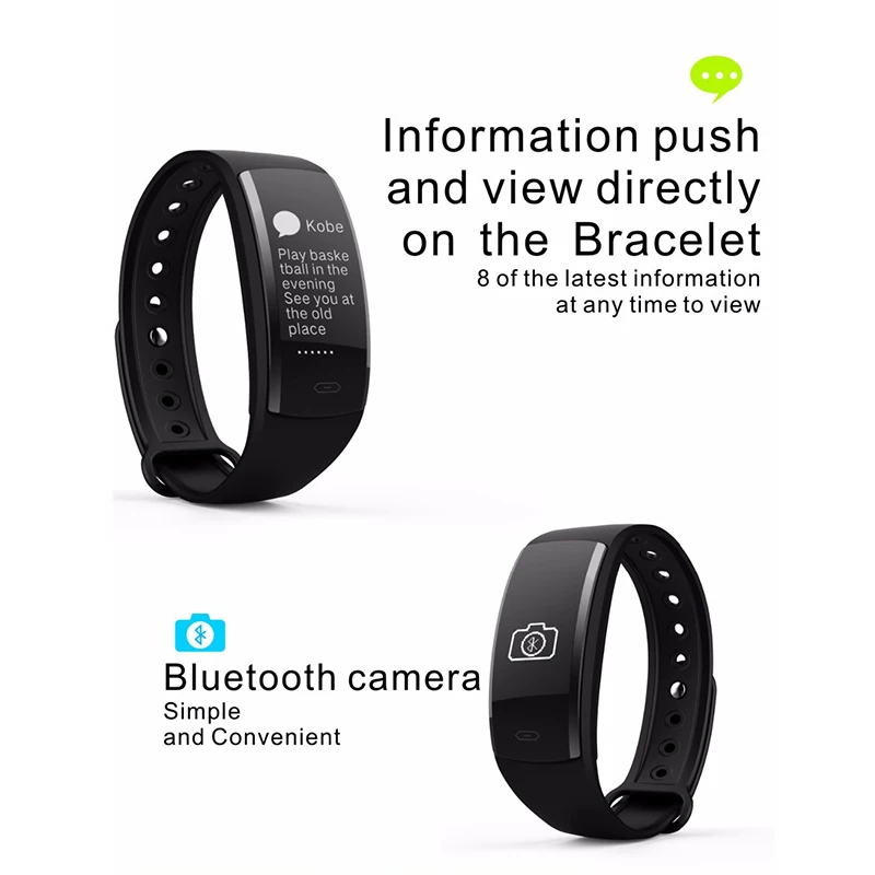 스마트 팔찌 손목 밴드 시계 심장 박동 모니터 QS90 혈압 혈액 산소 IP67 피트니스 추적기 안드로이드 ios용