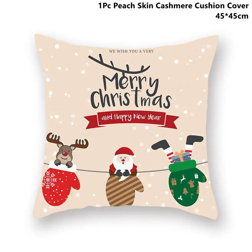 Xmas Pillowcase 12 Taoup мультяшная Рождественская наволочка, рождественские украшения, Рождественское украшение для дома Noel, новогодние подарки для детей Navidad - Цвет: Xmas Pillowcase 12