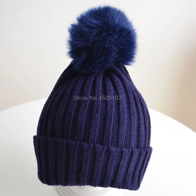 Navy Blue Hat Осенне-зимняя куртка для маленьких девочек, пальто для малышей, детская теплая верхняя одежда с капюшоном для маленьких мальчиков, одежда, куртка для новорожденных - Цвет: Navy Blue Hat