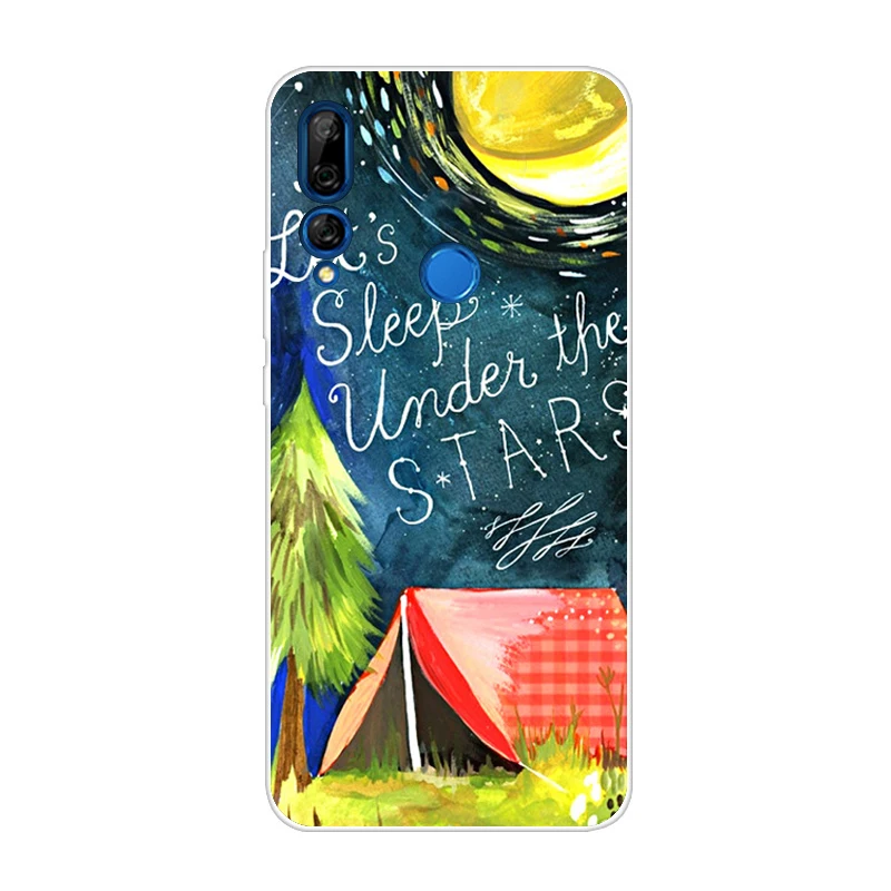 Коричневый Для huawei P Smart Z STK-LX1 модный различный чехол задняя крышка корпус телефона Fundas для huawei Y9 Prime 6,5" милый кот телефон оболочка Капа - Цвет: Коричневый